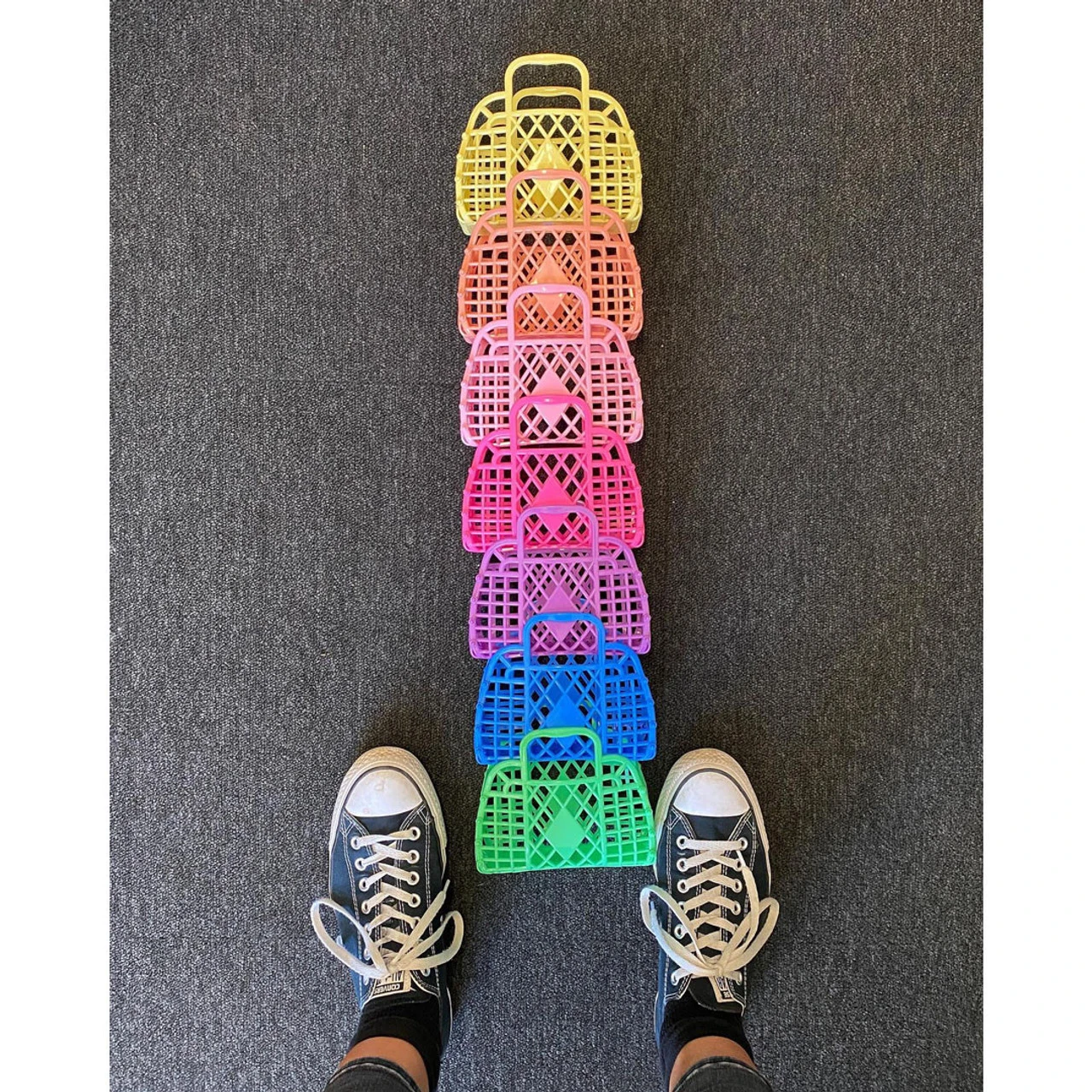 Sun Jellies Mini Retro Basket - Yellow - Image 2