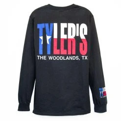 TYLER'S Long Sleeve Texas Flag Tee - The Woodlands