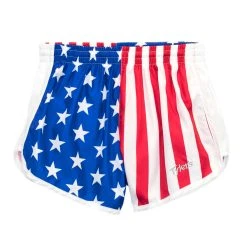 Girls' American Flag Racer Shorts