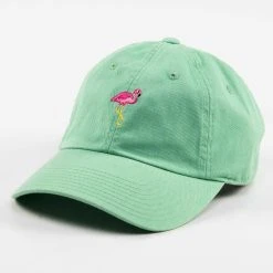 Embroidered Flamingo Cap