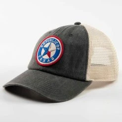 Charcoal/Ivory Republic Of Texas Patch Trucker Hat
