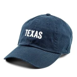 Texas Embroidered Cap - Navy