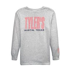 Kids' TYLER'S Ash/Baby Pink Long Sleeve Tee - Austin