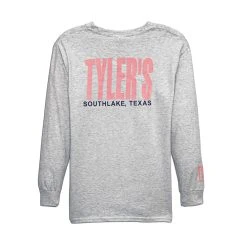 Kids' TYLER'S Ash/Baby Pink Long Sleeve Tee - Southlake