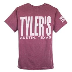 TYLER'S Berry Comfort Color Pocket Tee - Austin