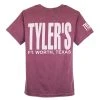 TYLER'S Berry/White Comfort Color Pocket Tee - Ft. Worth