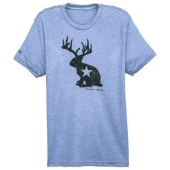 Athletic Blue Austin Jackalope Tee