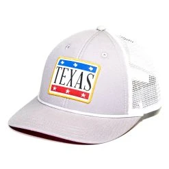 Steel Grey / White Big Texas Patch Trucker Hat