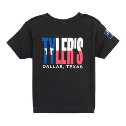 Toddlers' TYLER'S Black/Texas Flag Tee -Dallas