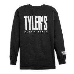 Kids' TYLER'S Black/White Long Sleeve Tee - Austin