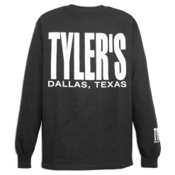 TYLER'S Long Sleeve Black/White Tee - Dallas