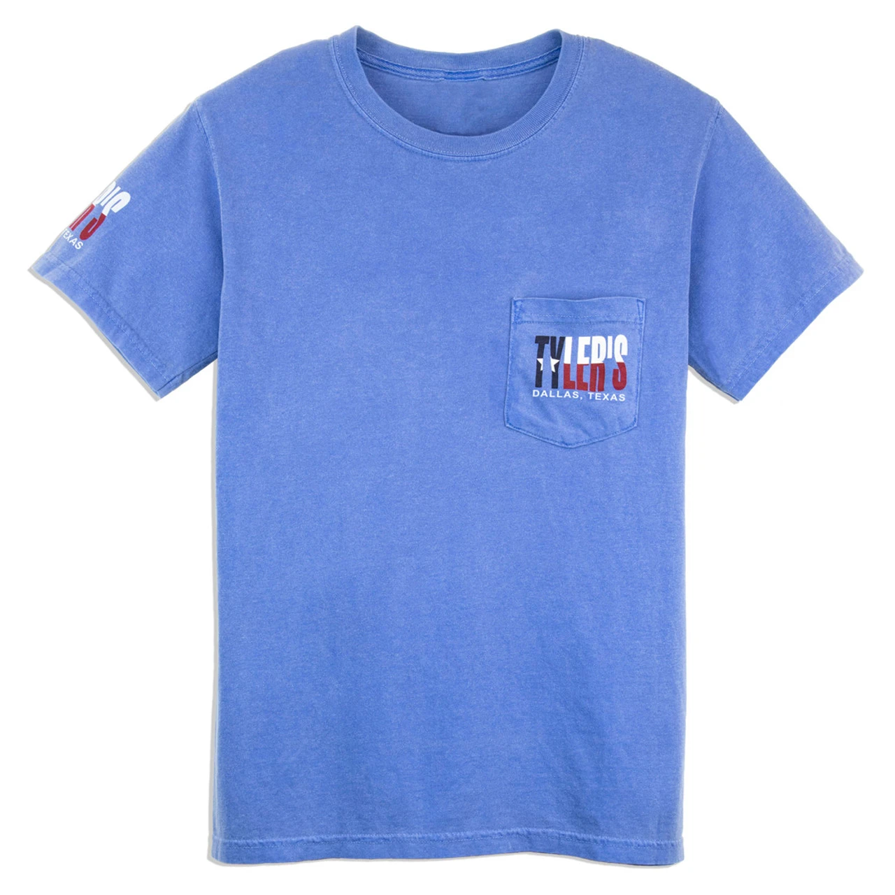 TYLER'S Texas Flag Comfort Color Pocket Tee - Dallas - Image 2