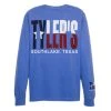 TYLER'S Long Sleeve Blue/Texas Flag Comfort Color Pocket Tee - Southlake