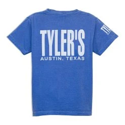 Kids' TYLER'S Blue/White Comfort Color Tee - Austin