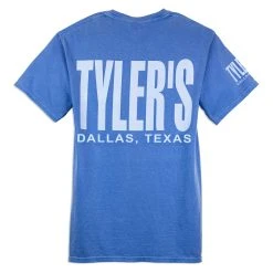 TYLER'S Blue/White Comfort Color Pocket Tee - Dallas
