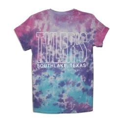 TYLER'S Cotton Candy Tie Dye Outline Tee - Southlake