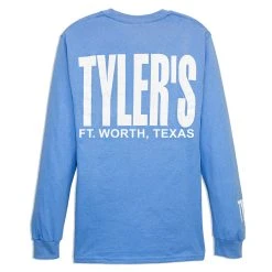 TYLER'S Long Sleeve Light Blue/White Tee - Ft. Worth