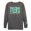 Kids' TYLER'S Charcoal/Bright Mint Long Sleeve Tee - Austin