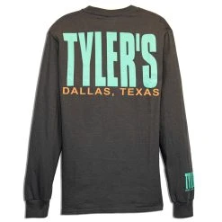 TYLER'S Long Sleeve Charcoal/Mint Tee - Dallas