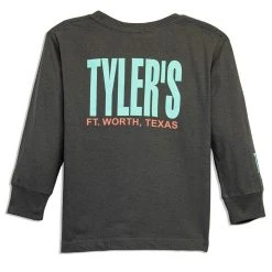 Toddlers' TYLER'S Charcoal/Mint Long Sleeve Tee - Ft. Worth