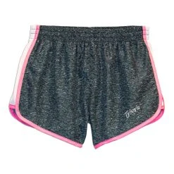 Women's Heather Racer Shorts - Charcoal/Pink