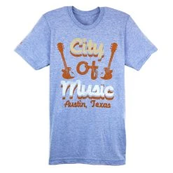 Athletic Blue City Of Music Tee