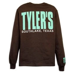 TYLER'S Long Sleeve Dark Chocolate/Mint Tee - Southlake