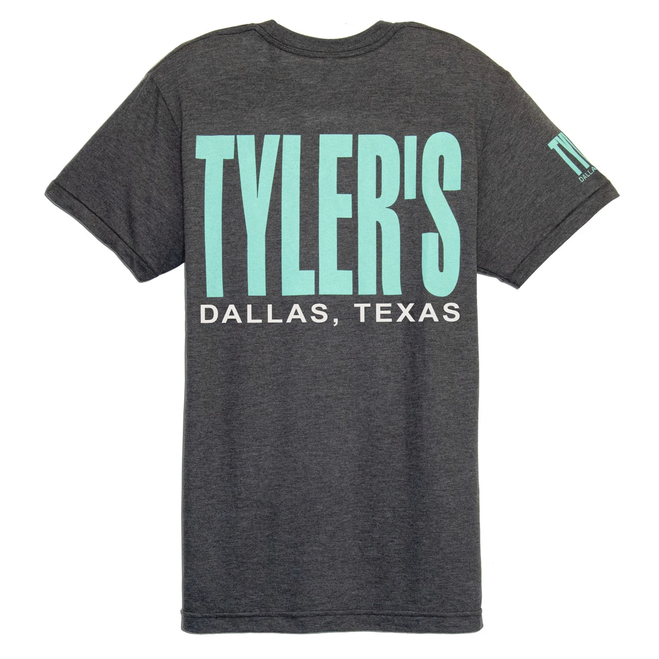 TYLER'S Dark Grey Heather/Mint Track Tee - Dallas