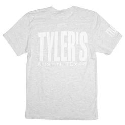 TYLER'S Track Tee - Ash/White