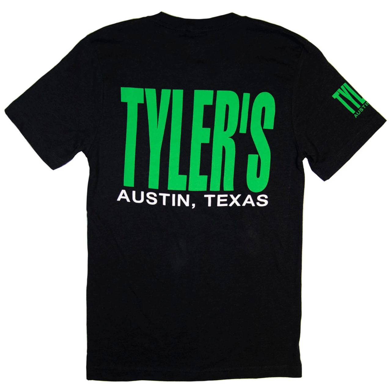 TYLER'S Track Tee - Heather Black/Green