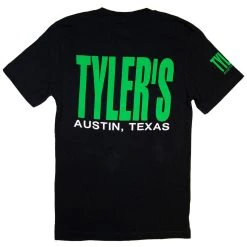 TYLER'S Track Tee - Heather Black/Green