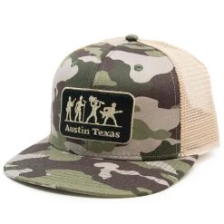 Austin, Texas Army Band Trucker Hat - Camo