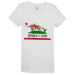 Women's Republic Of Texas V-Neck Tee