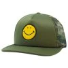 Smiley Face Trucker Hat - Camo