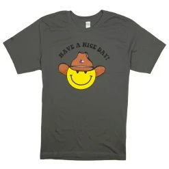 Have A Nice Day Cowboy Smiley Face Tee