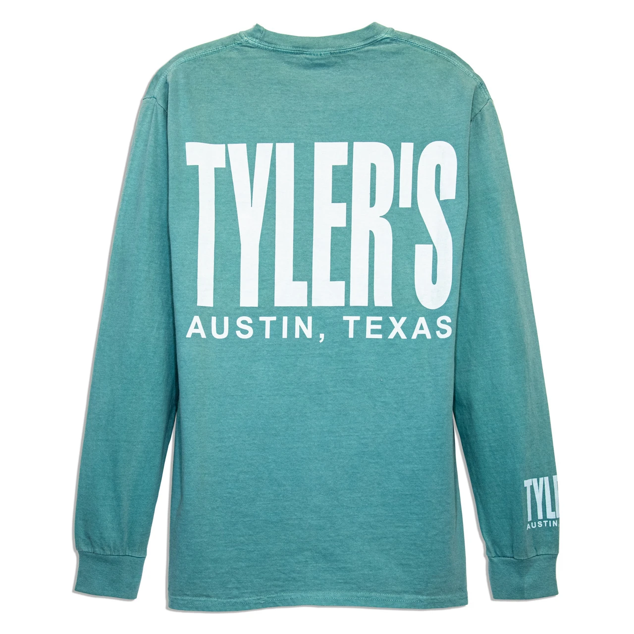 TYLER'S Long Sleeve Seafoam Comfort Color Pocket Tee - Austin