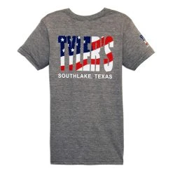 Kids' TYLER'S Grey/American Flag Track Tee - Southlake