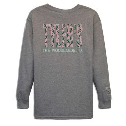 Kids' TYLER'S Long Sleeve Grey/Cactus Tee - The Woodlands