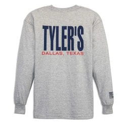 Kids' TYLER'S Grey/Navy Long Sleeve Tee - Dallas