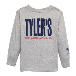 Toddlers' TYLER'S Grey/Navy Long Sleeve Tee - The Woodlands