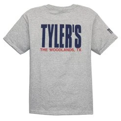 Kids' TYLER'S Grey/Navy Tee - The Woodlands
