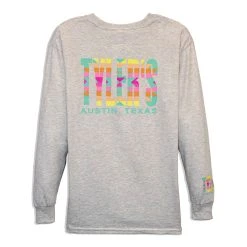 Kids' TYLER'S Long Sleeve Pastel Aztec Tee - Austin