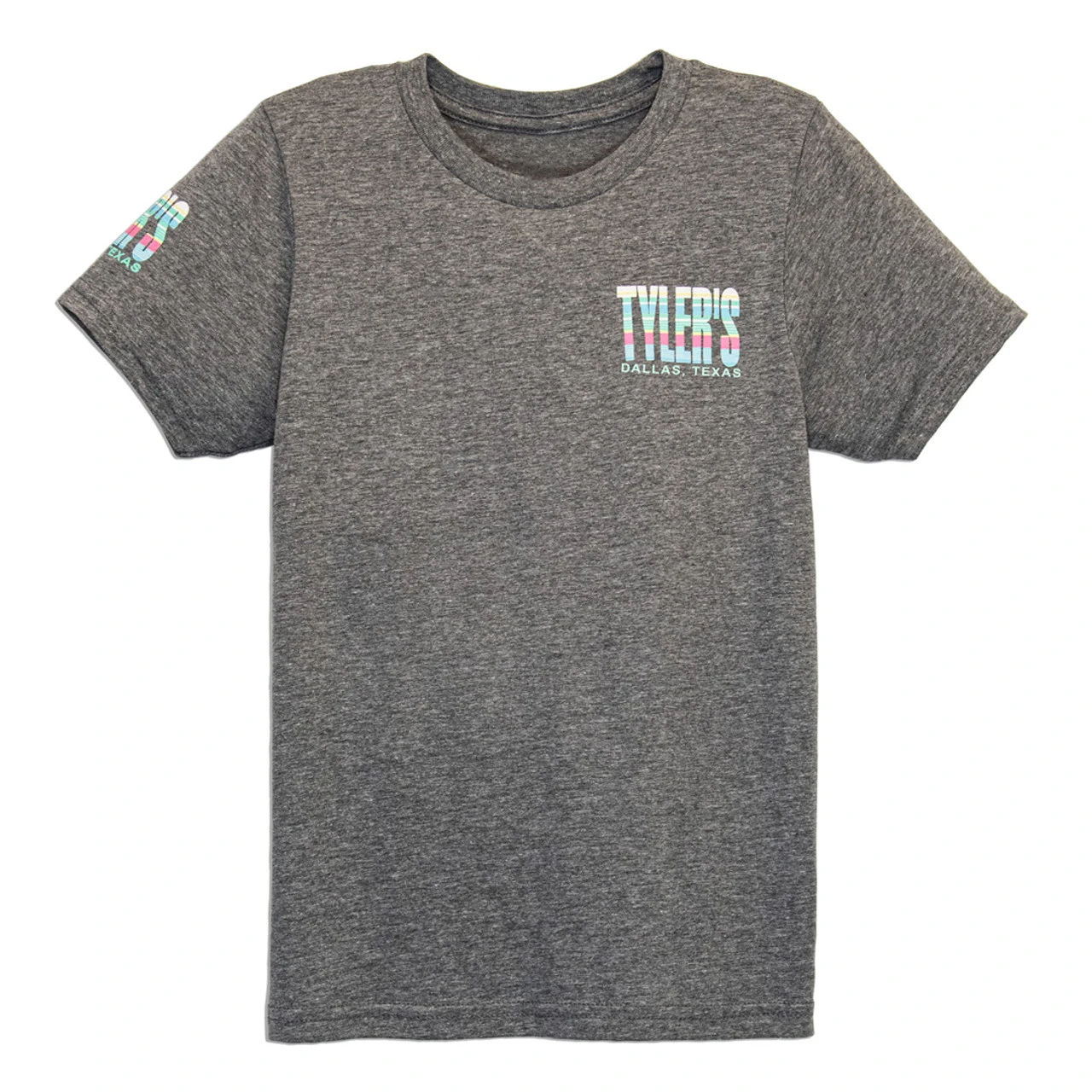 Kids' TYLER'S Grey/Stripe Track Tee - Dallas - Image 2