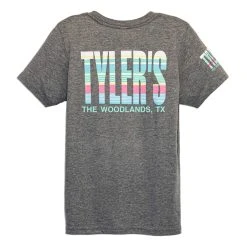 Kids' TYLER'S Grey/Stripe Track Tee - The Woodlands