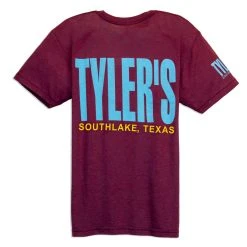 TYLER'S Heather Cranberry/Aqua/Yellow Track Tee - Southlake