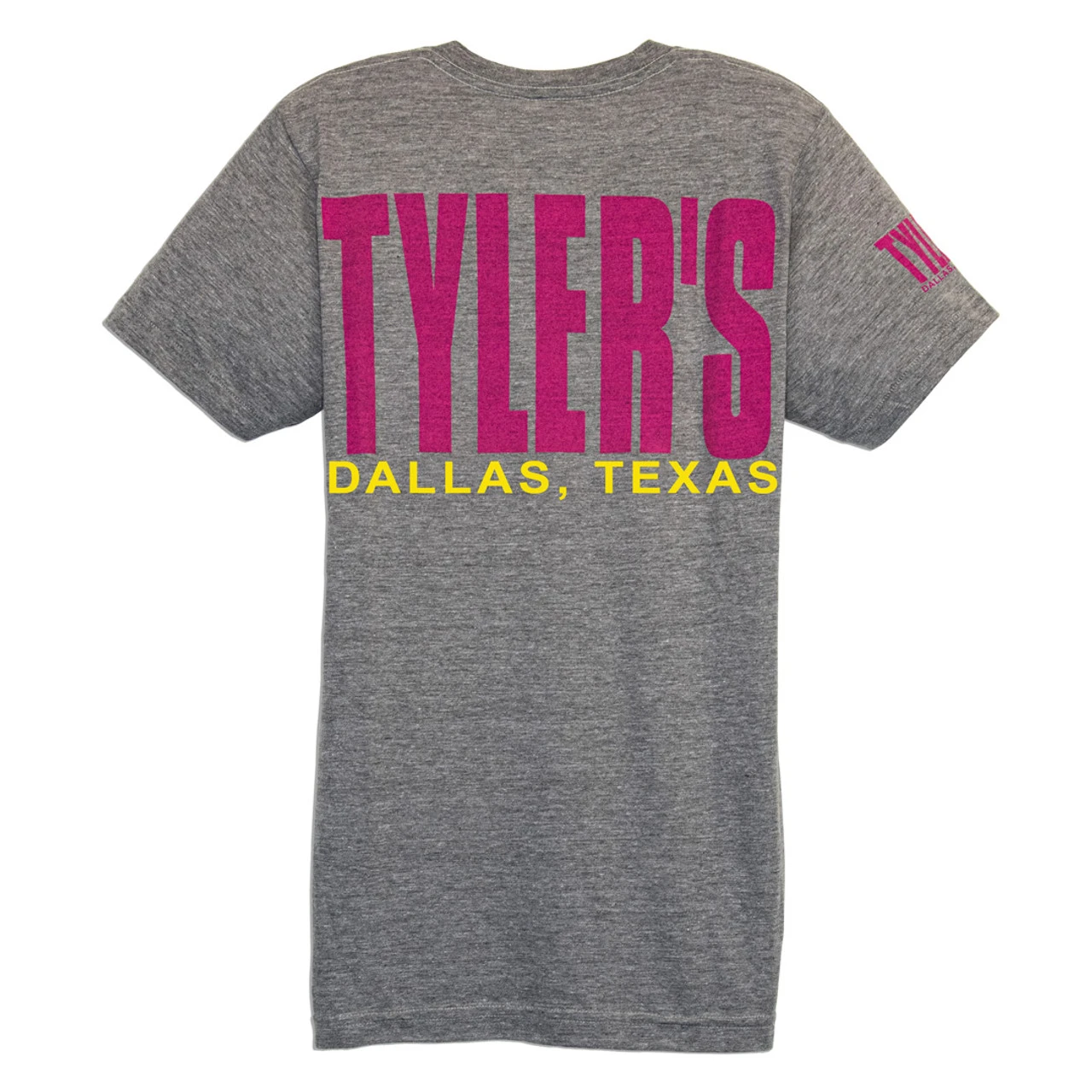TYLER'S Heather Grey/Pink/Yellow Track Tee - Dallas