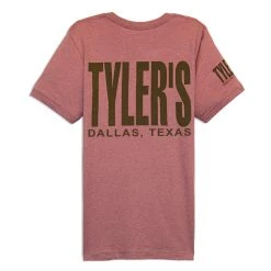 TYLER'S Heather Mauve/Olive Track Tee - Dallas