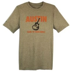 Home Of Texas Music Tee - Heather Olive
