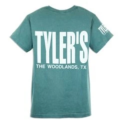 TYLER'S Emerald/White Comfort Color Pocket Tee - The Woodlands