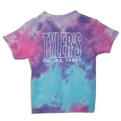 TYLER'S Kids' Cotton Candy Tie Dye Outline Tee - Dallas